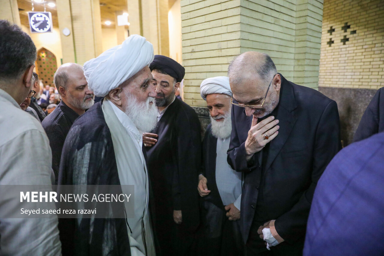 مجلس ترحیم همسر آیت الله سیستانی در تهران