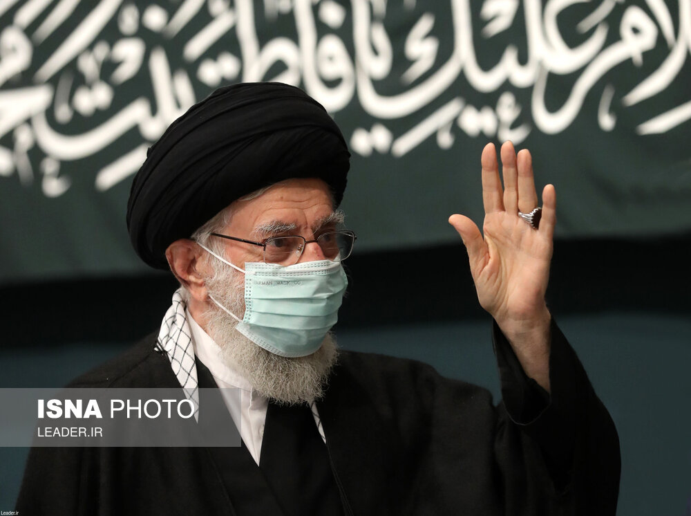 پنجمین شب مراسم عزاداری حضرت فاطمه‌زهرا در بیت رهبری 