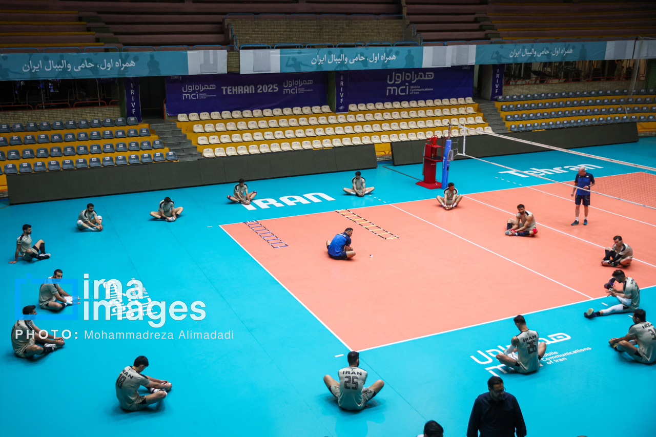 تمرین تیم ملی والیبال