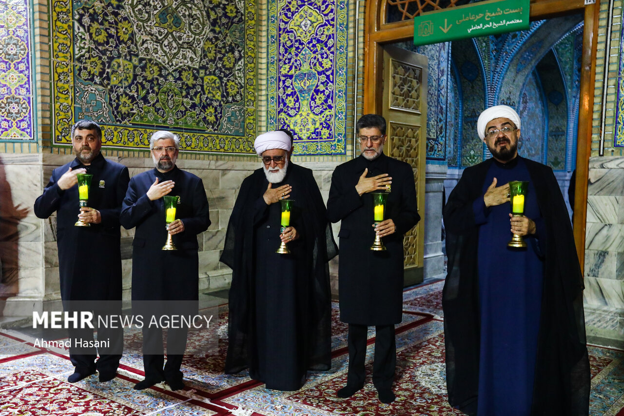 شام غریبان حسینی در حرم مطهر امام رضا(ع)