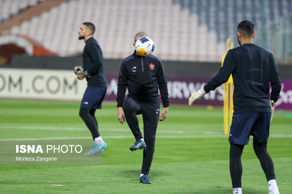 تمرین تیم پرسپولیس پیش از بازی با النصر