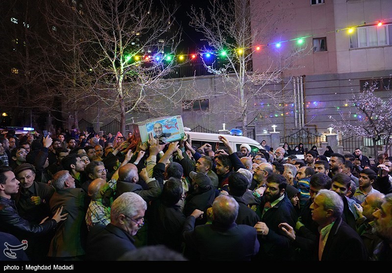  مراسم وداع با پیکر شهدای راه قدس