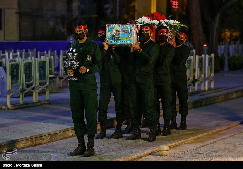  ورود پیکر مطهر سردار حجازی به اصفهان