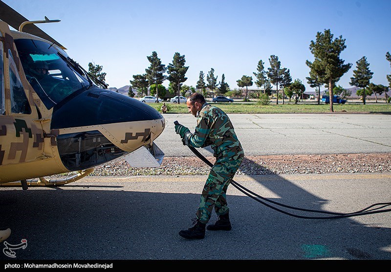 تمرین رژه بالگردی هوانیروز ارتش