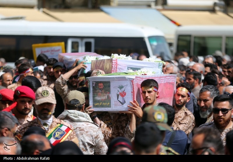 تشییع پیکر شهدای حملات رژیم صهیونیستی در همدان