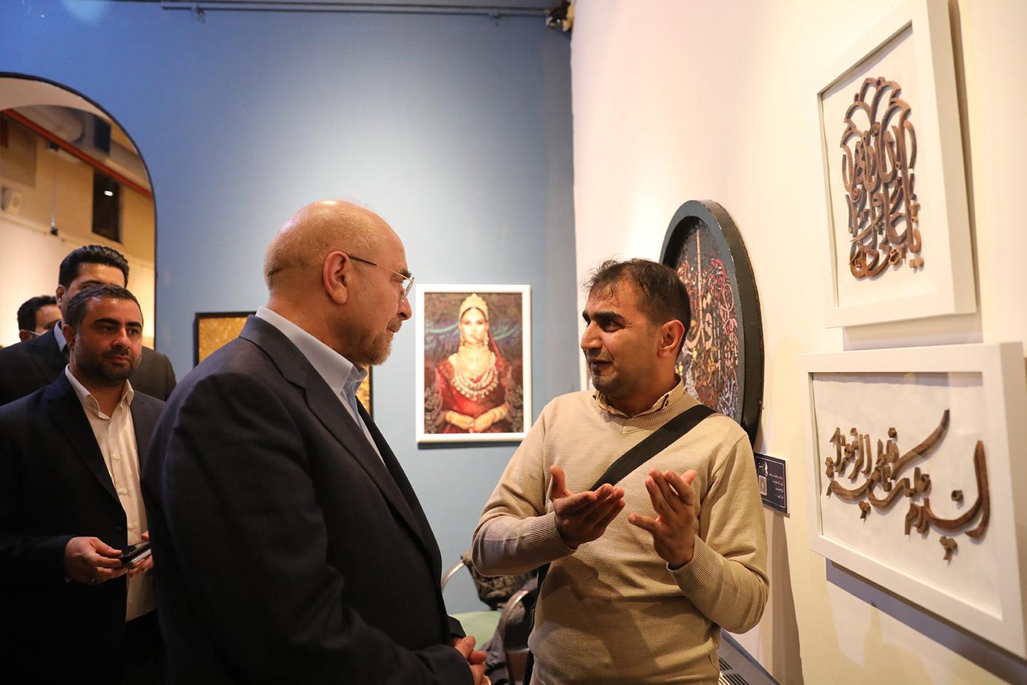 بازدید قالیباف از سومین جشنواره بین‌المللی همام