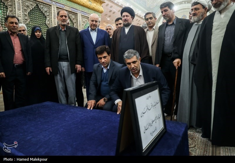 تجدید میثاق قالیباف و نمایندگان مجلس با آرمان‌های امام خمینی(ره)