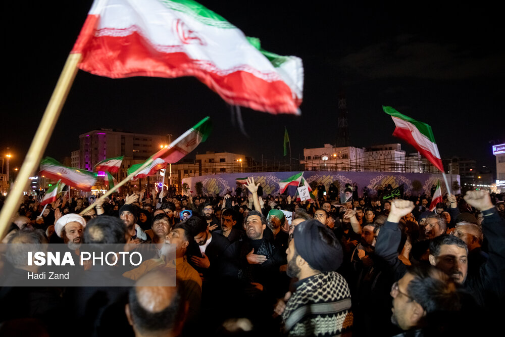 مراسم عزاداری در سوگ رهبر شهید انقلاب - تهران