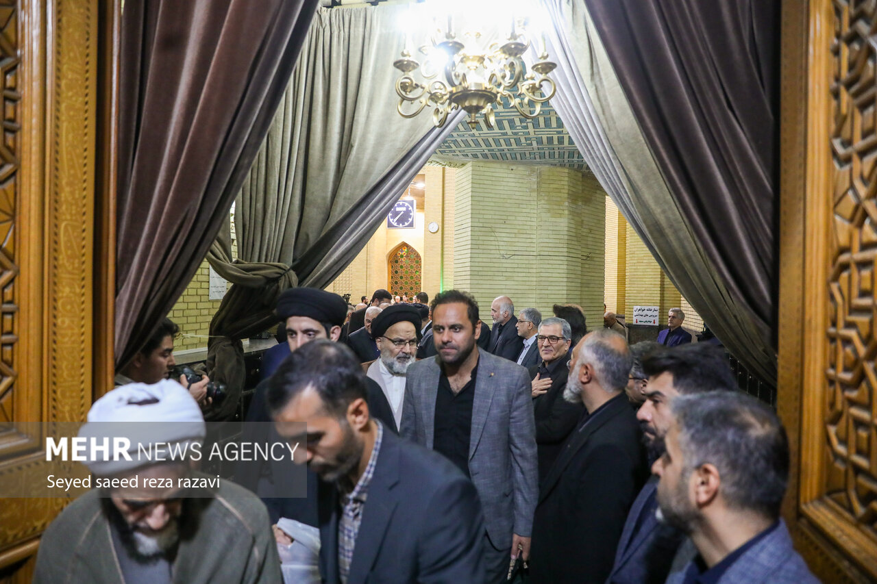 مجلس ترحیم همسر آیت الله سیستانی در تهران