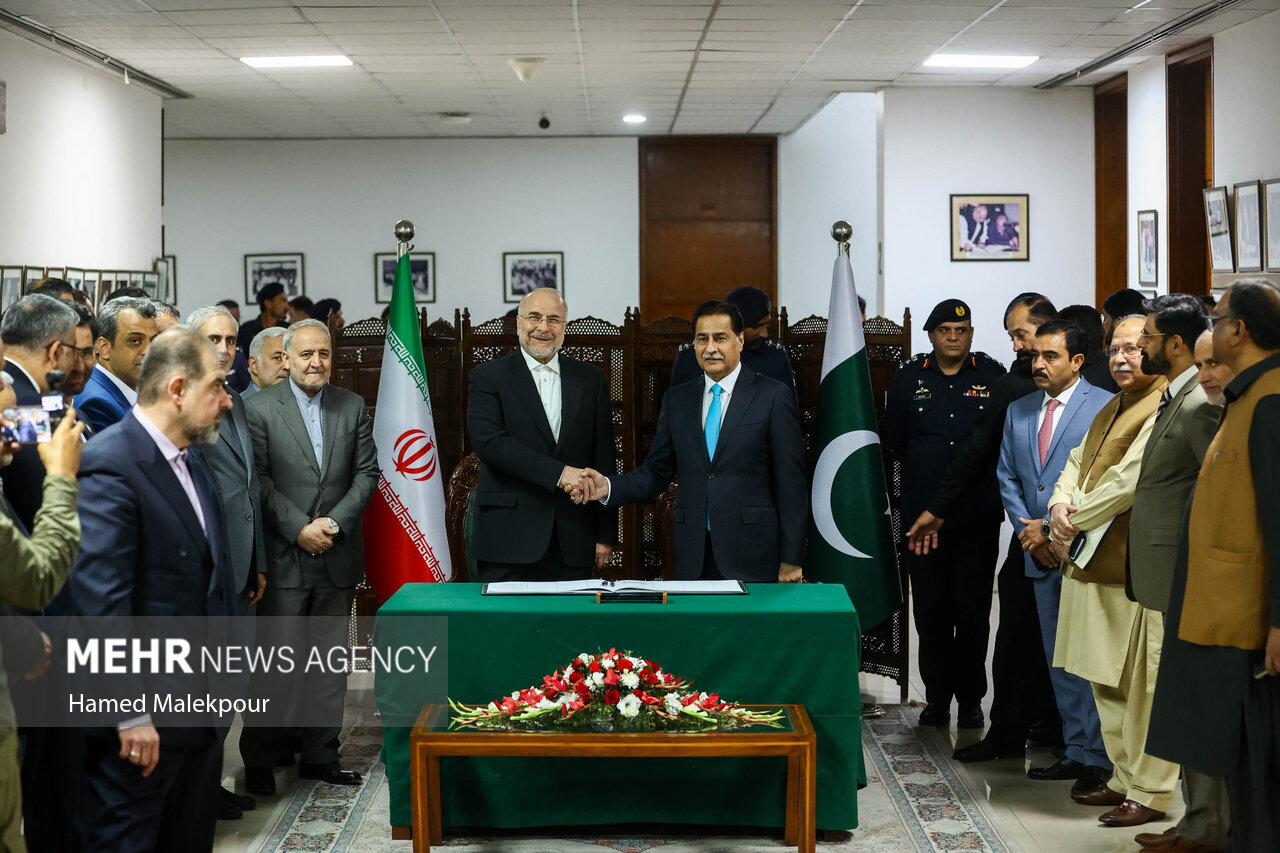 اولین روز سفر رئیس مجلس به پاکستان