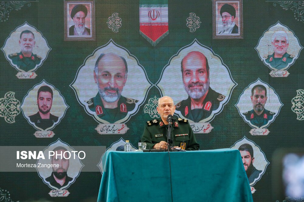 مراسم اولین سالگرد شهادت سردار زاهدی و همراهان