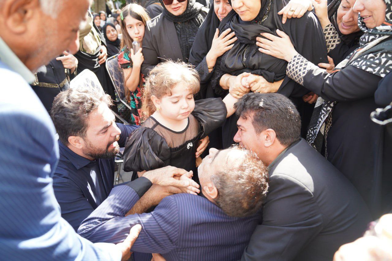 اشک‌های دختر۴ ساله شهید باقری برای پدر 