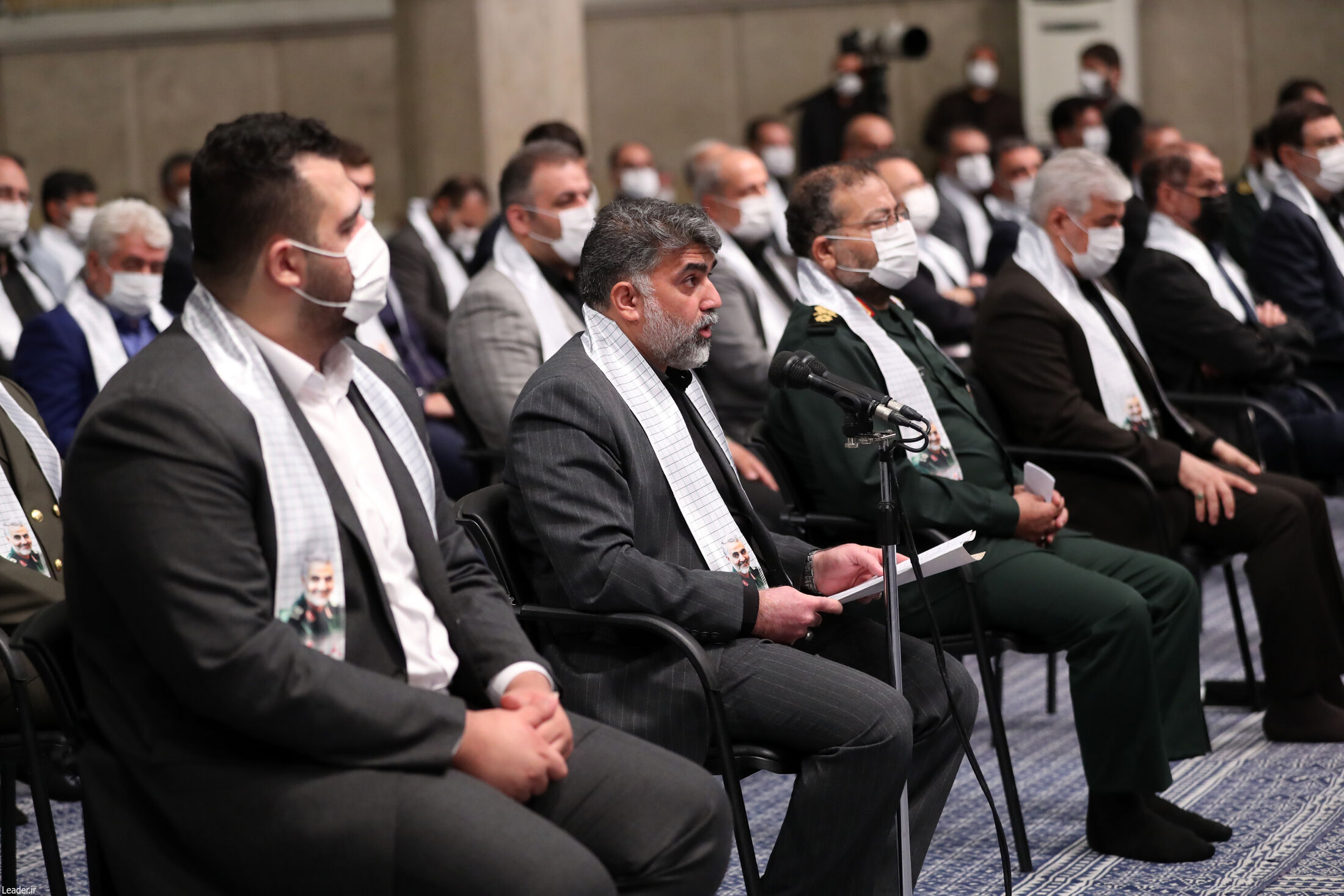 دیدار دست‌اندرکاران دومین کنگره شهدای ورزشکار با رهبرانقلاب