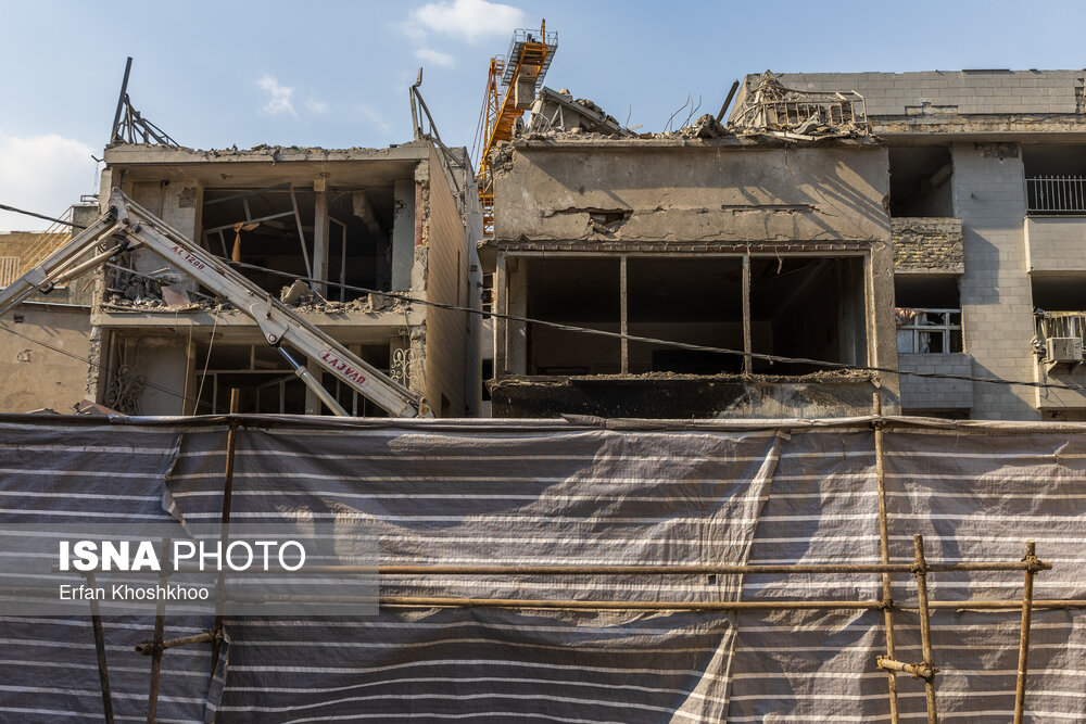 منازل مسکونی خسارت دیده منطقه ۴ تهران در جنگ تحمیلی ۱۲ روزه