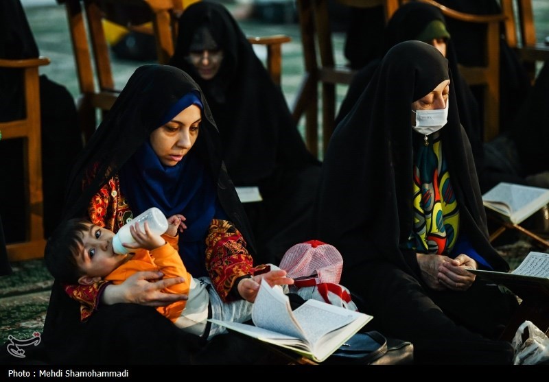 آیین جزء خوانی قرآن کریم در حرم مطهر حضرت عبدالعظیم حسنی (ع) 
