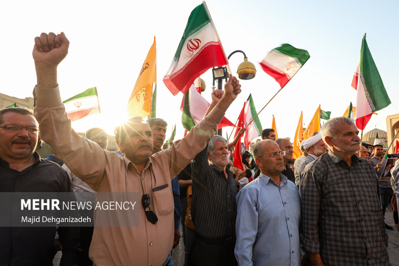تجمع مردمی حمایت از عملیات «بشارت فتح» در سراسر کشور