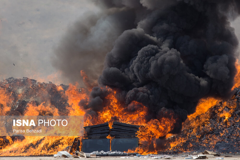 امحا کالای قاچاق در تهران