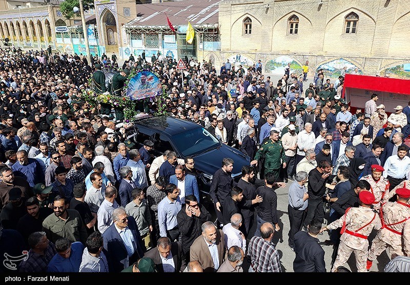 تشییع پیکر شهید مدافع امنیت در کرمانشاه