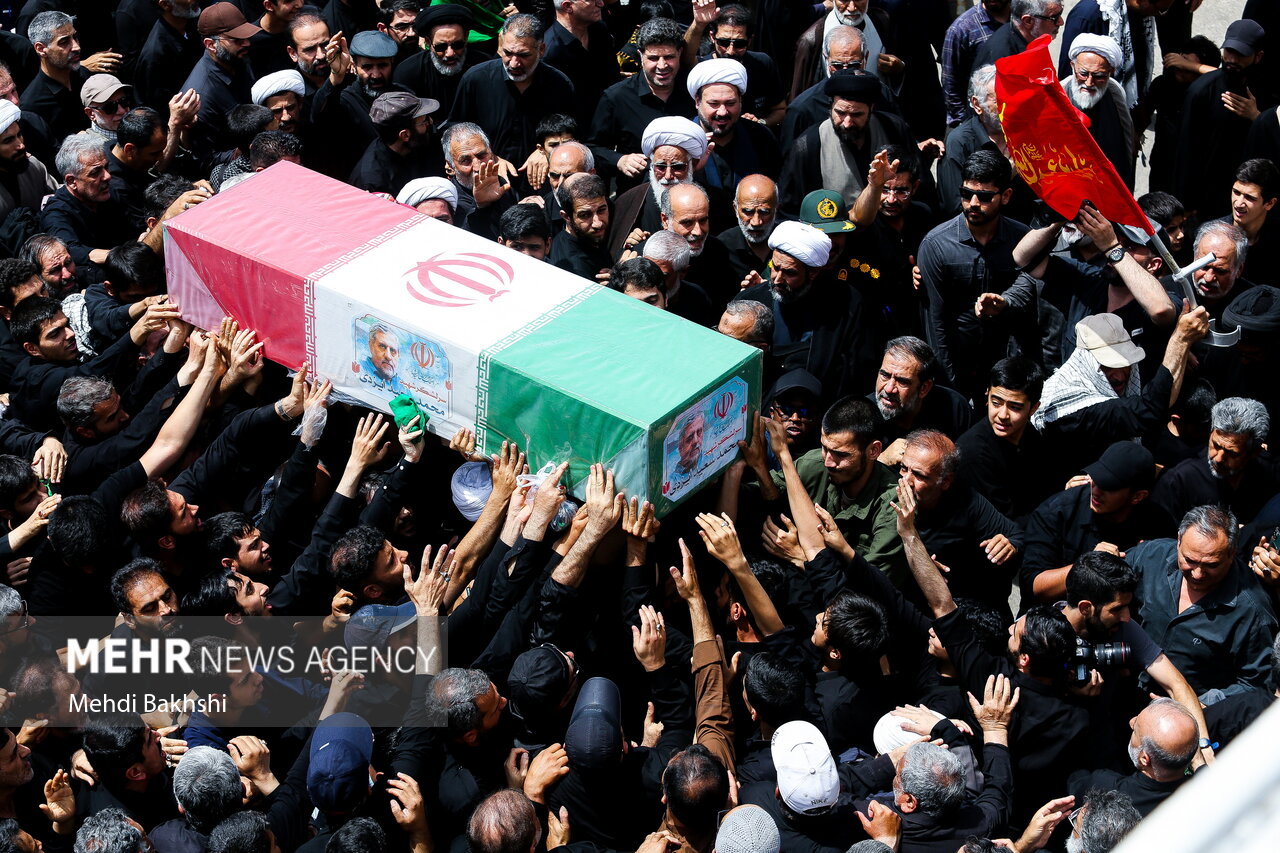 تشییع سرلشکر شهید«محمدسعید ایزدی» در قم