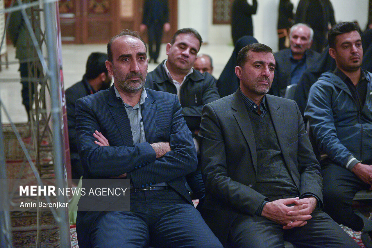 مراسم چهلمین روز شهدای شاهچراغ(ع) با حضور رئیس مجلس