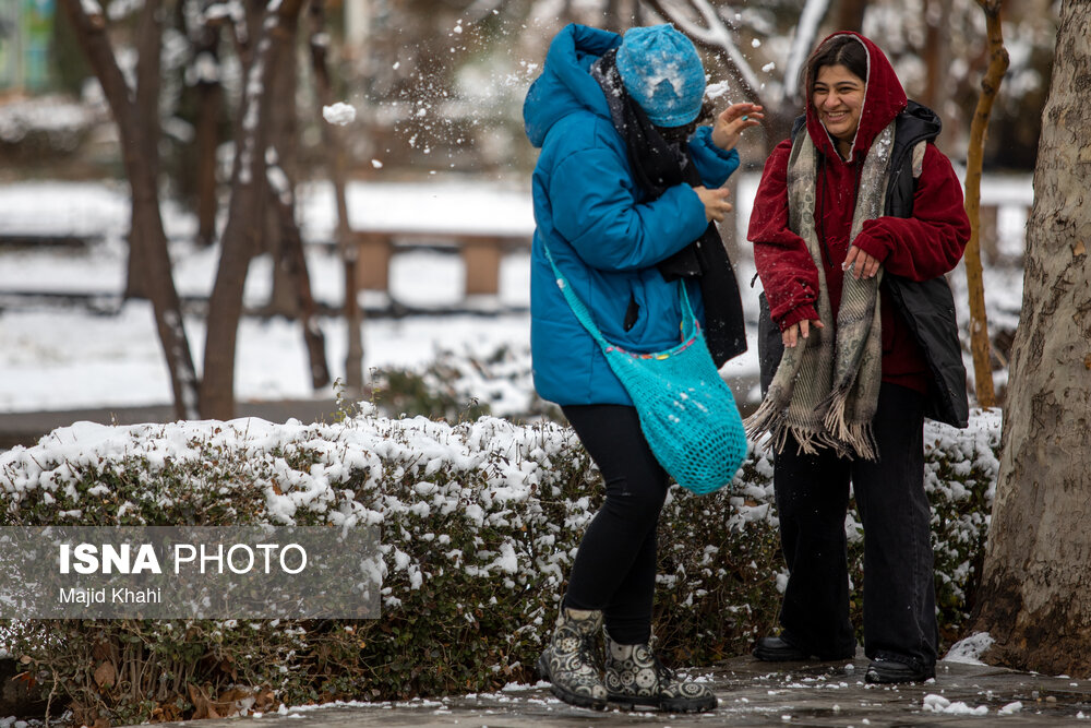 بارش برف در تهران
