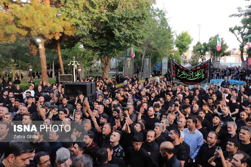 مراسم عزاداری تاسوعای حسینی با حضور رییس جمهور - تبریز
