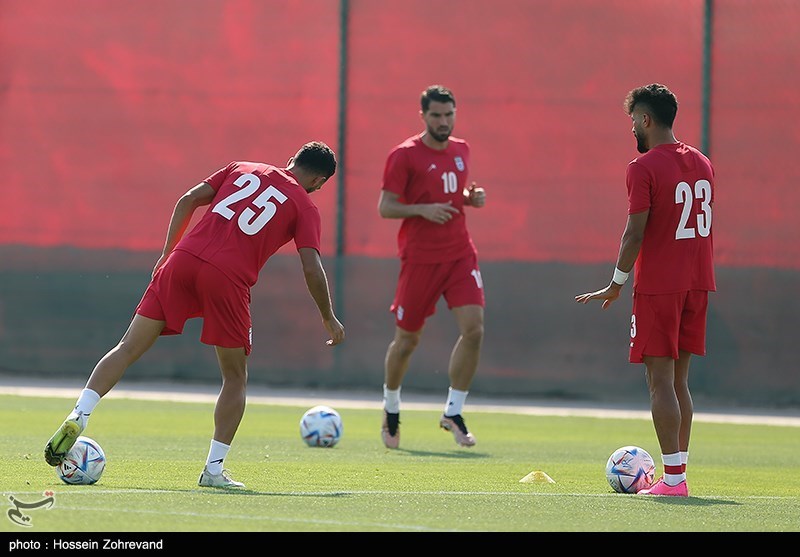 تمرین تیم‌ ملی فوتبال