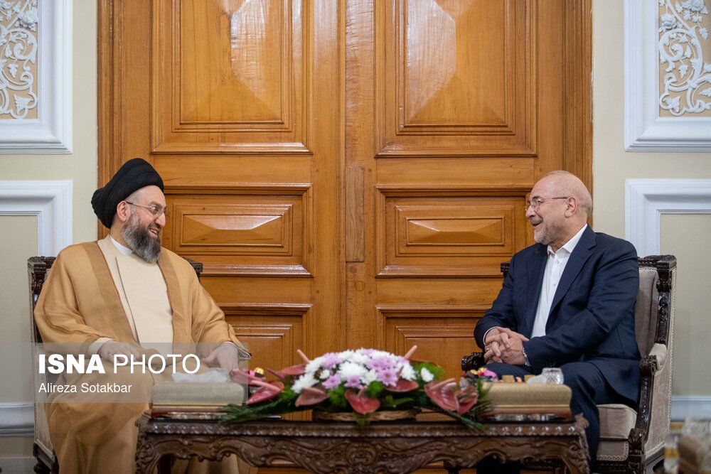 دیدار سیدعمار حکیم با رئیس مجلس