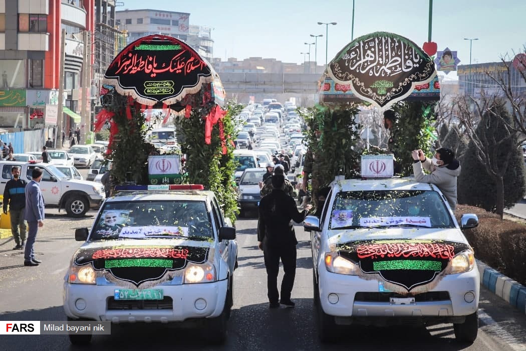 تشییع دو شهید گمنام