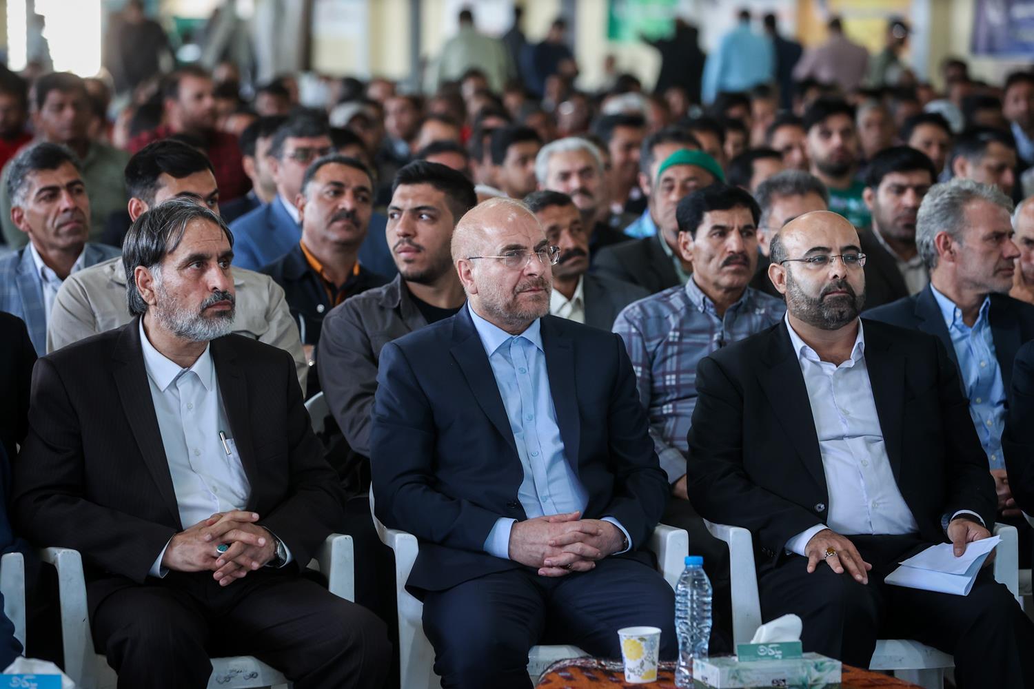 حضور قالیباف در همایش صنعتگران، کارآفرینان