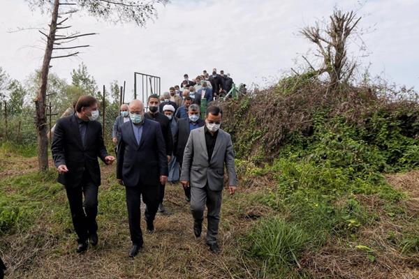 بازدید قالیباف از وضعیت تالاب انزلی 