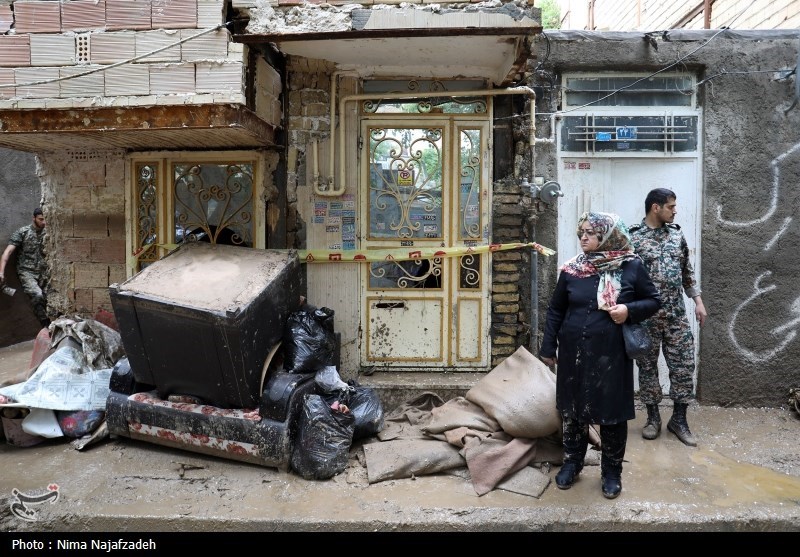 خسارات سیل در محله سیدی مشهد