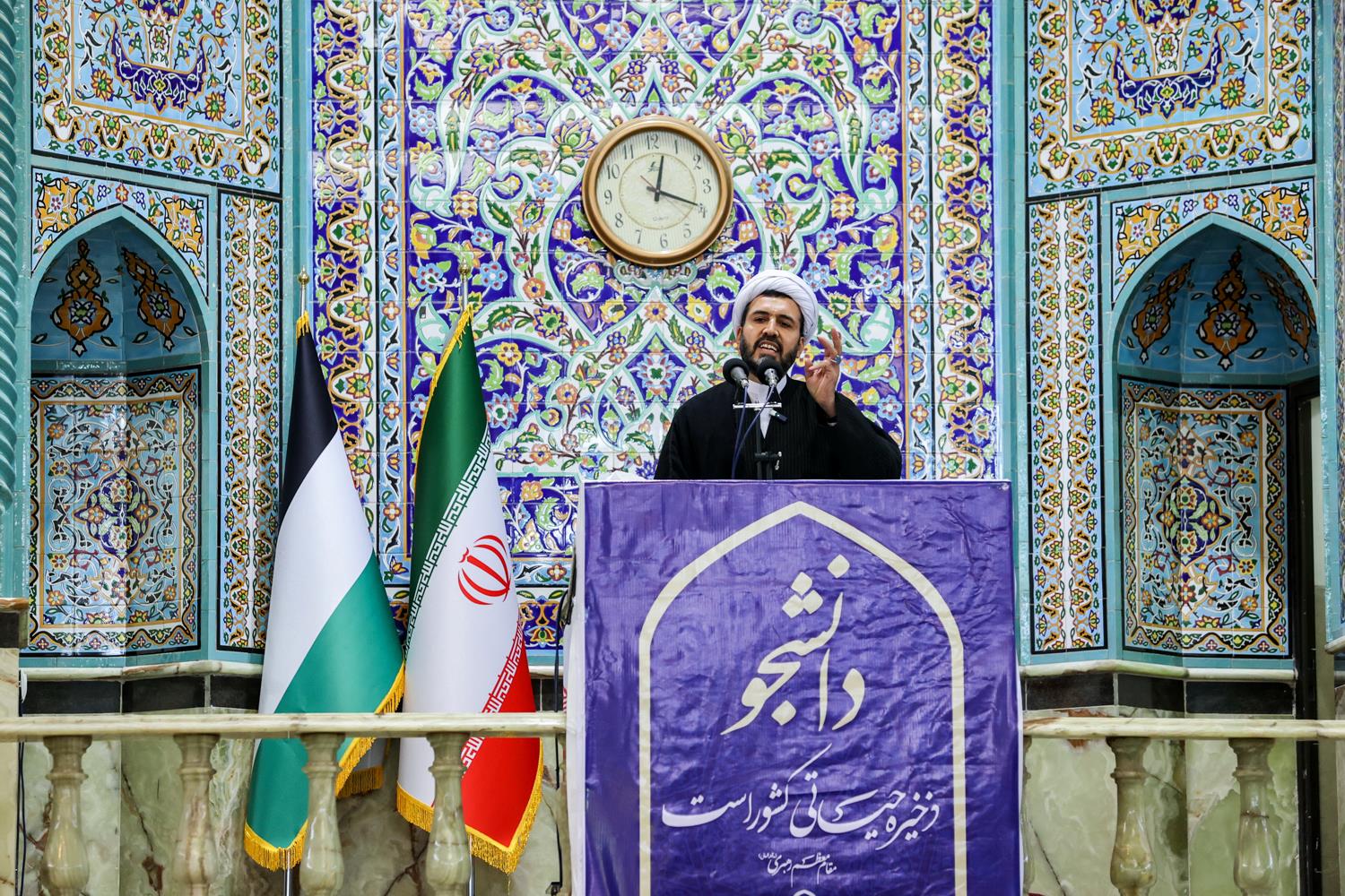 حضور قالیباف در نماز جمعه اسلامشهر 