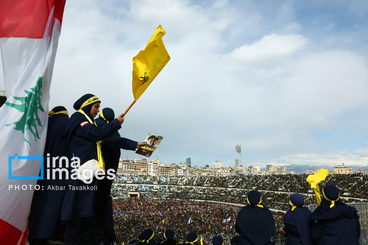 تشییع پیکر شهیدان «سید حسن نصرالله» و «سید هاشم صفی الدین»