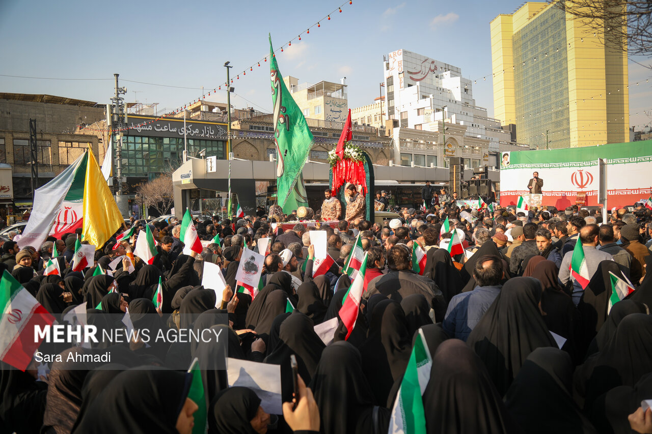 تشییع پیکر مطهر جانباز شهید مدافع امنیت «مهدی ظریف»