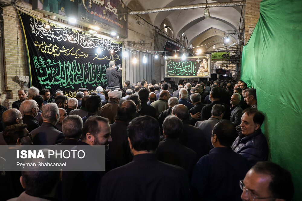 سوگواری سالروز شهادت امام علی(ع) در بازار بزرگ اصفهان
