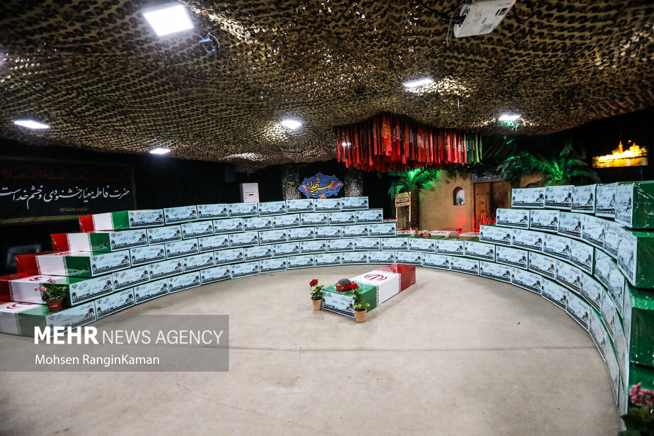 تشییع پیکر ۳۰۰ شهید گمنام دفاع مقدس در کشور