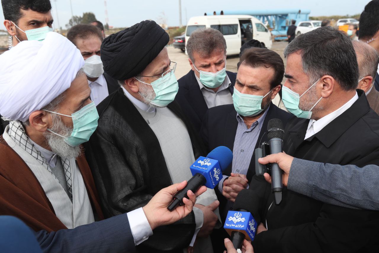 بازدید رئیس جمهور از اسکله امیرآباد