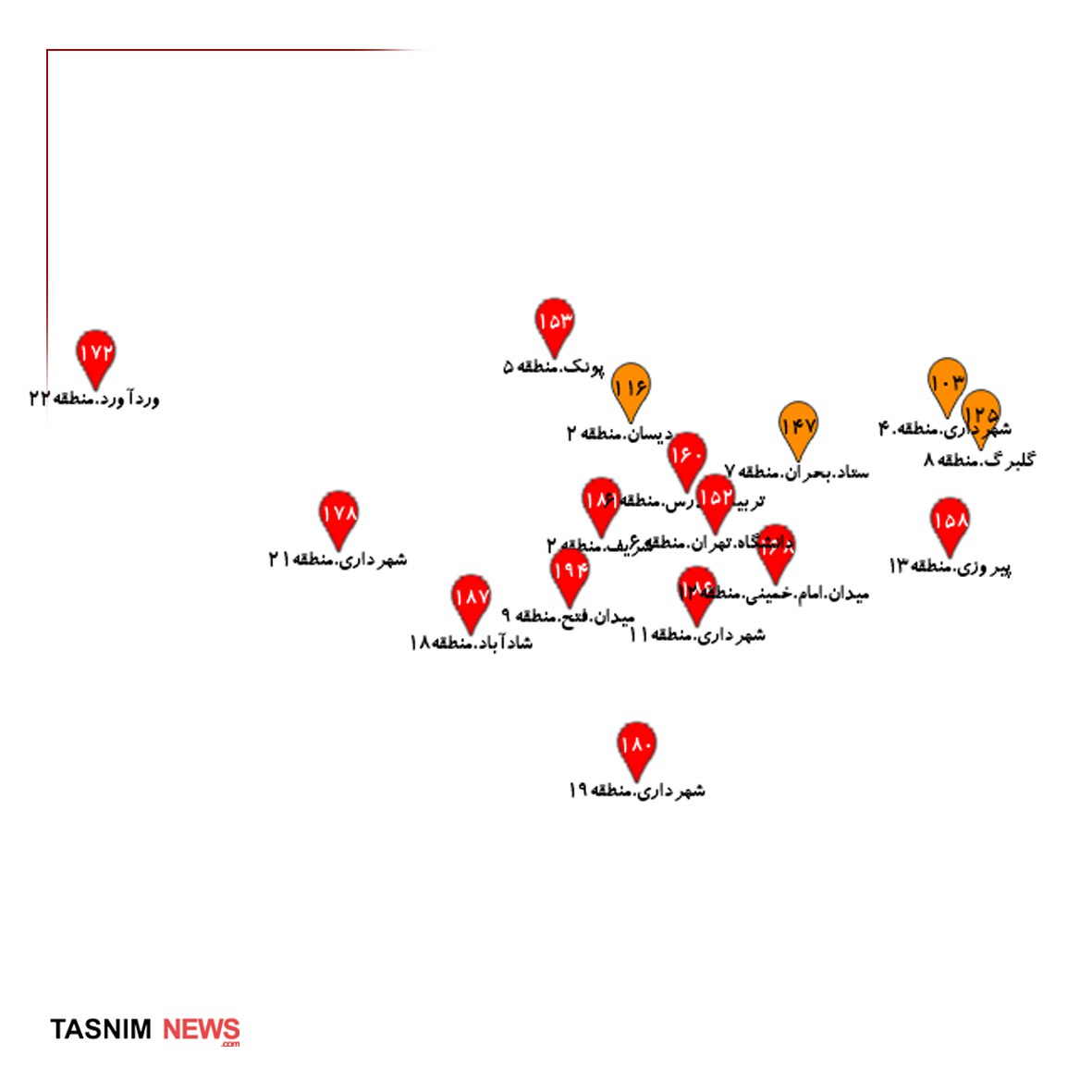 هوای تهران در آستانه وضعیت قرمز