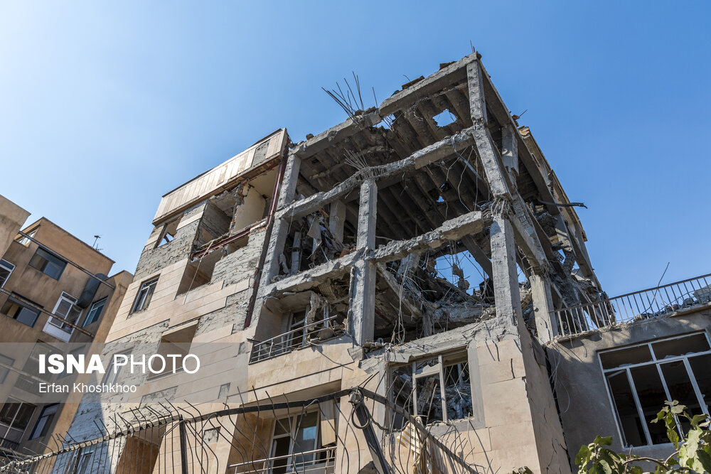 منازل مسکونی خسارت دیده منطقه ۴ تهران در جنگ تحمیلی ۱۲ روزه