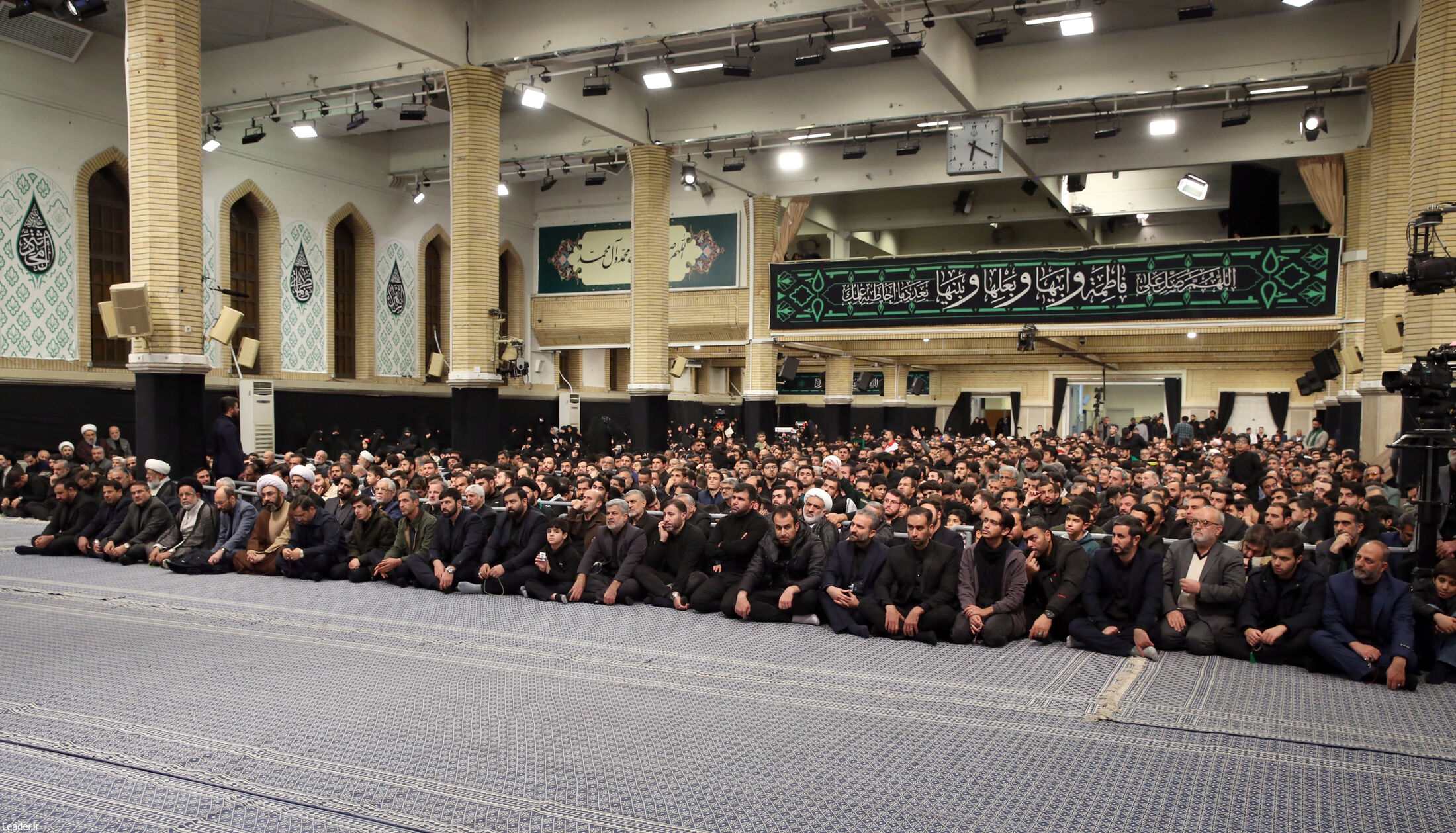 آخرین شب مراسم عزاداری حضرت فاطمه‌ در حسینیه امام خمینی