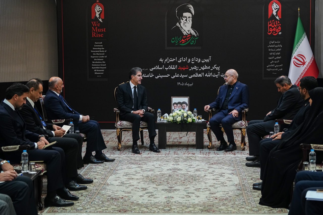 دیدار رئیس اقلیم کردستان عراق با قالیباف