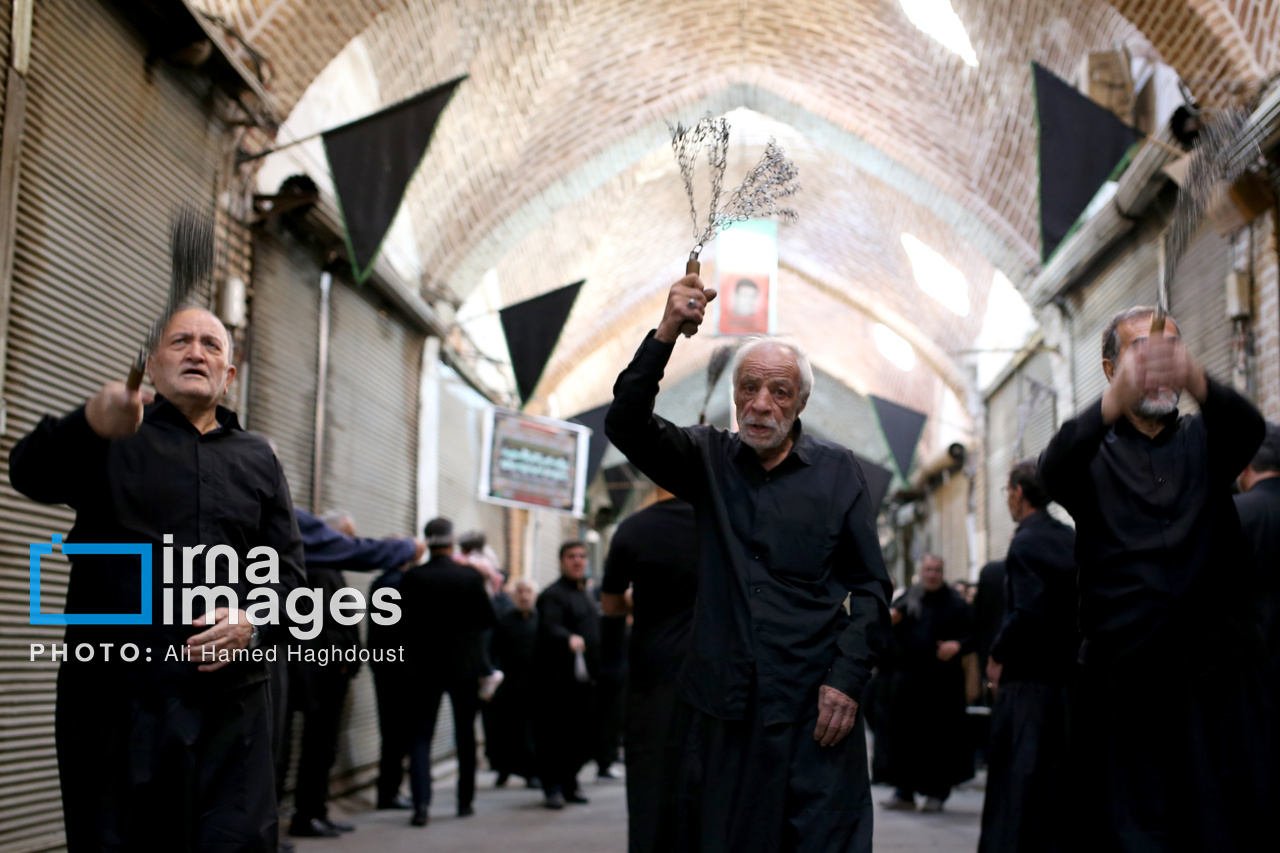 عزاداری شهادت حضرت علی (ع) در بازار تبریز