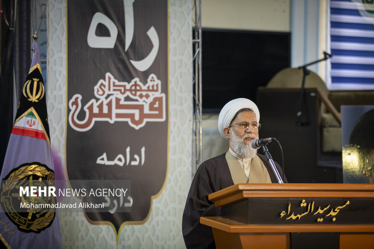 مراسم گرامیداشت هفتمین روز شهدای قدس ارتش