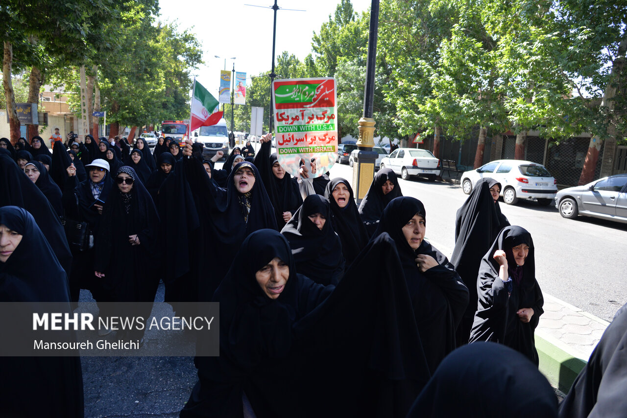 تشییع پیکر شهید راه وطن «مجید وفایی» در شاهرود