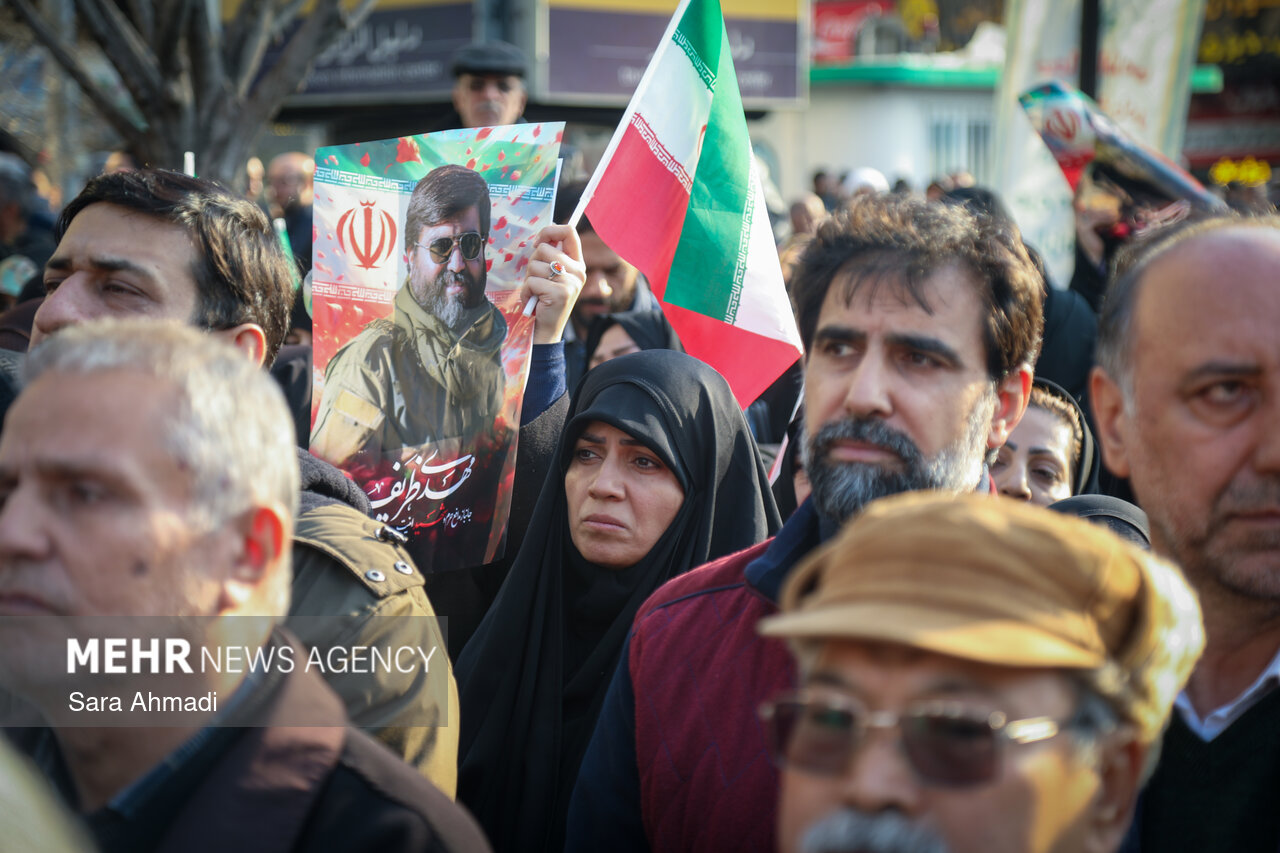 تشییع پیکر مطهر جانباز شهید مدافع امنیت «مهدی ظریف»