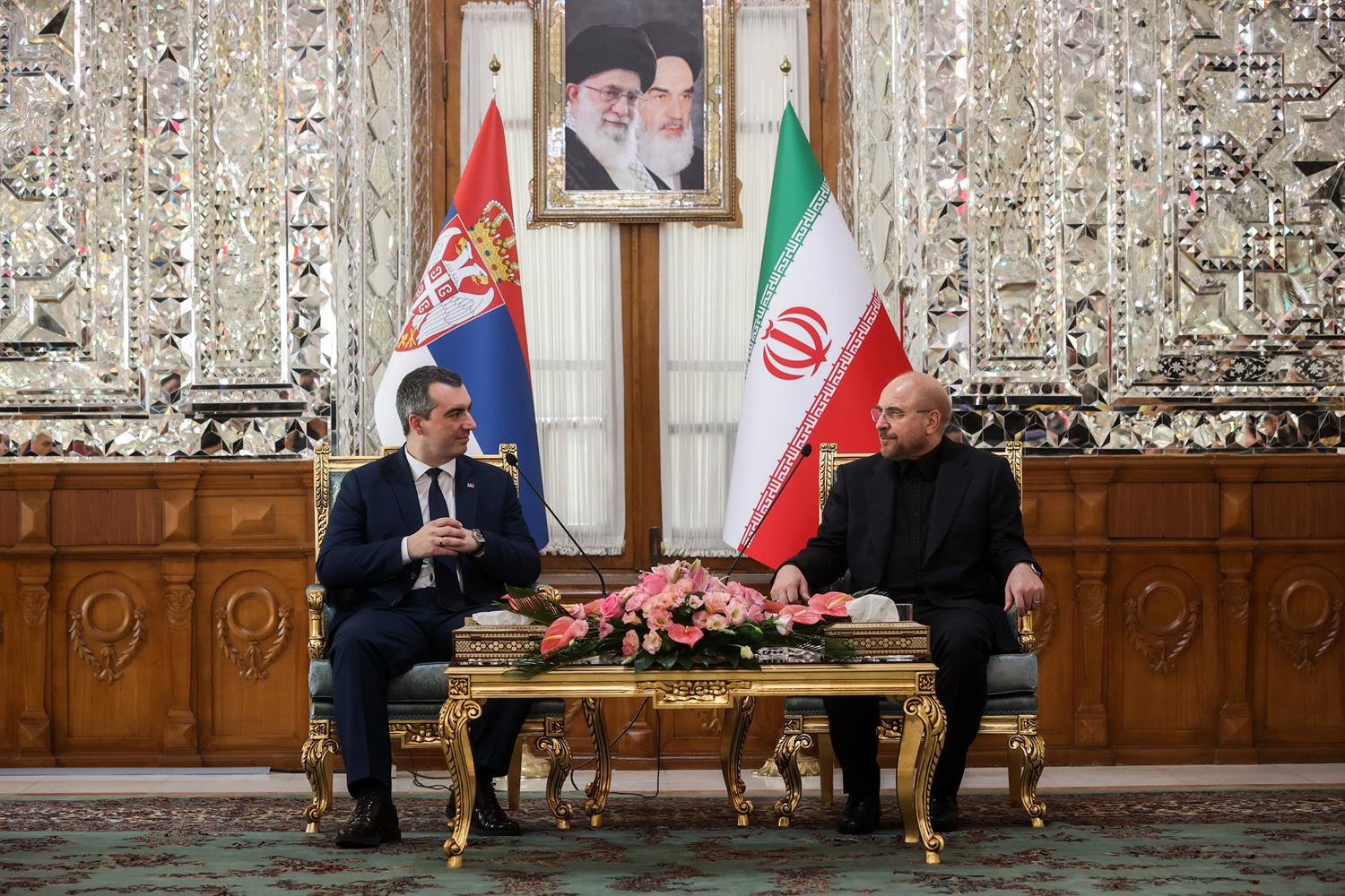 دیدار رئیس مجلس صربستان با قالیباف