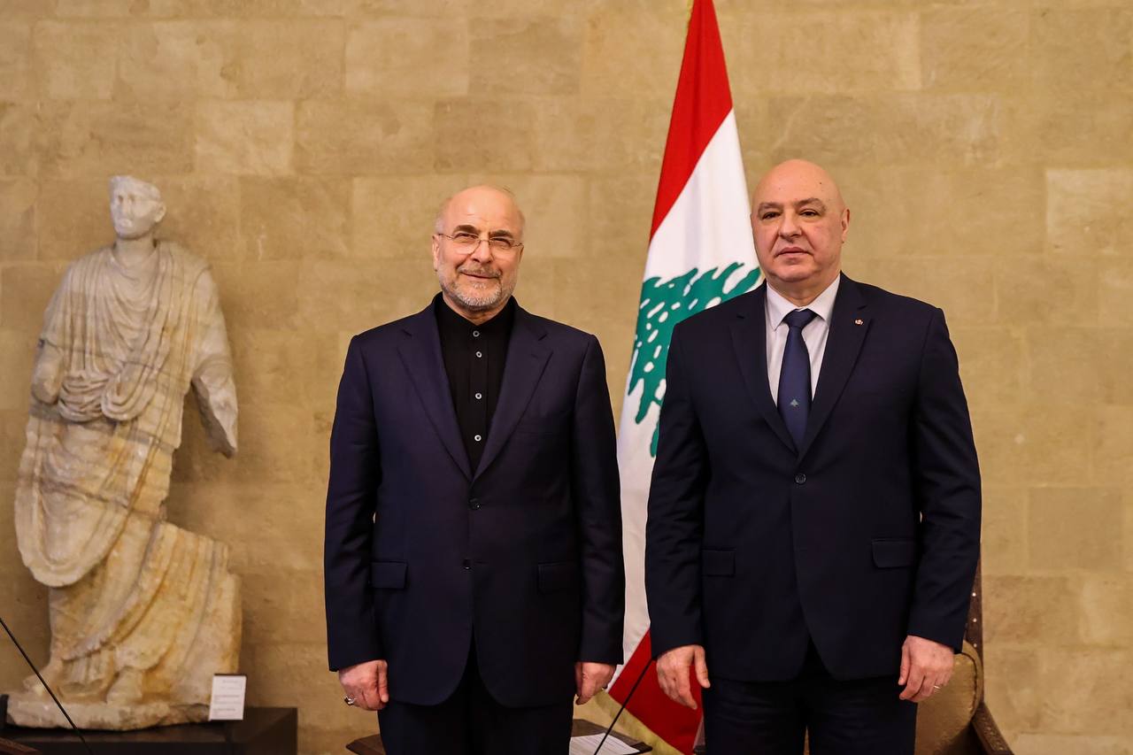  دیدار جوزف عون  و محمدباقر قالیباف  - بیروت