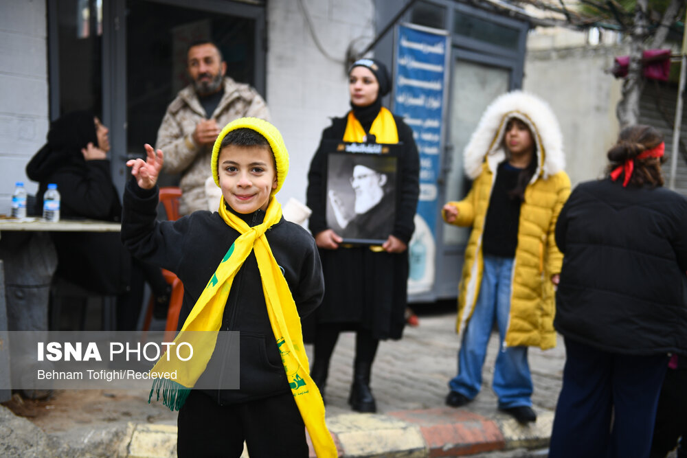 آیین تشییع پیکر شهید سیدهاشم صفی‌الدین - دیر قانون النهر