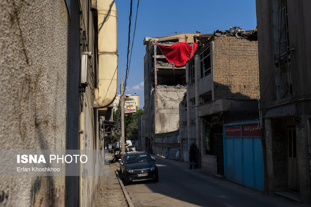 منازل مسکونی خسارت دیده منطقه ۴ تهران در جنگ تحمیلی ۱۲ روزه
